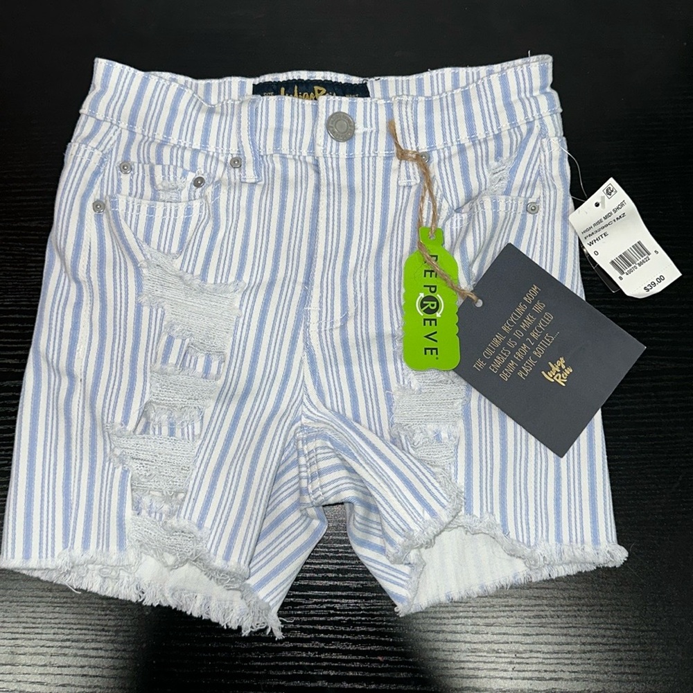 Indigo Rein High Rise Midi Shorts